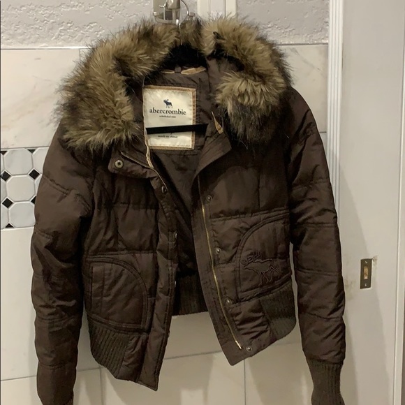 abercrombie fluffy jacket